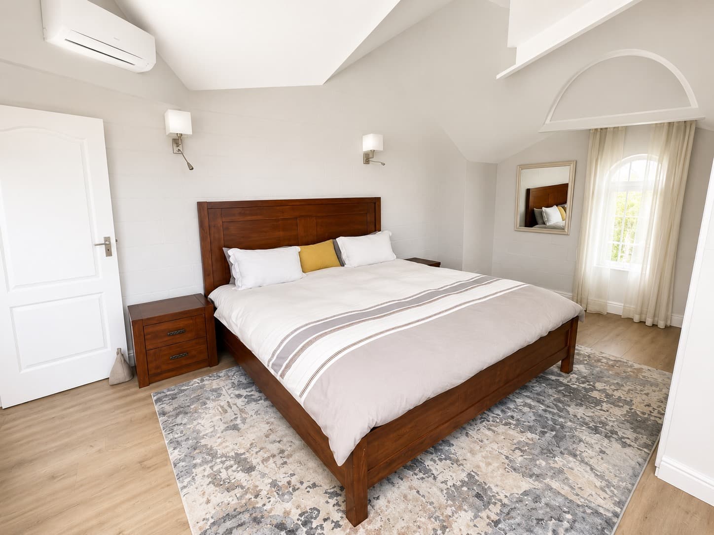 The Flat main bedroom bed