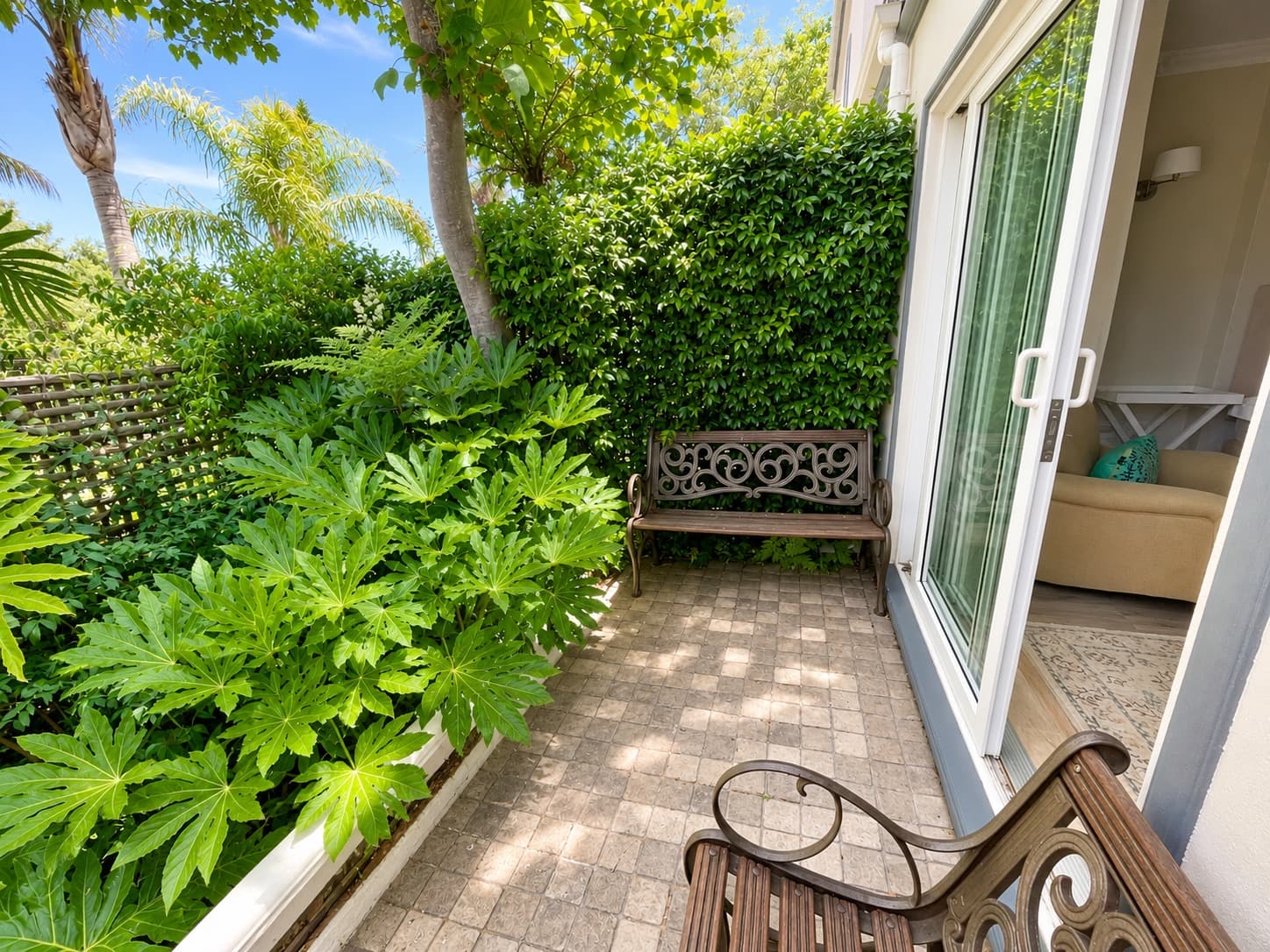 Pond Room courtyard patio
