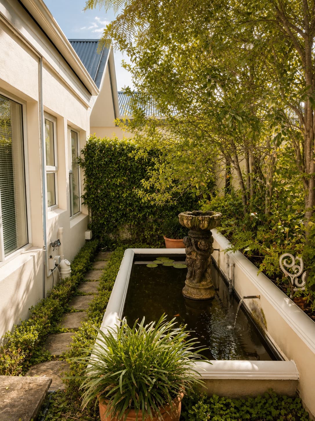Pond Room koi pond view